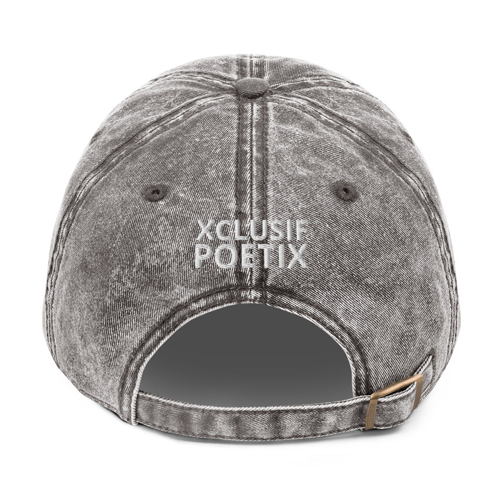 "SHINE BRIGHT LIKE A DIAMOND" BY XCLUSIF POETIX Vintage Cotton Twill Cap