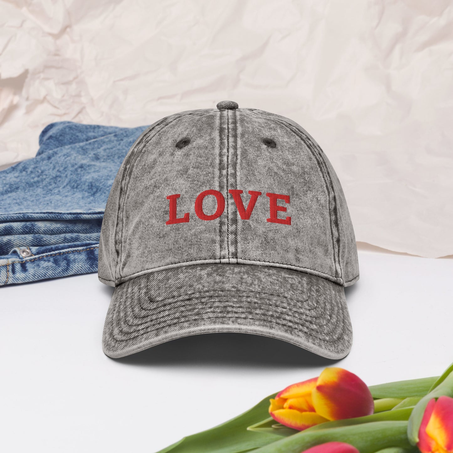 LOVE BY XCLUSIF POETIX Vintage Cotton Twill Cap