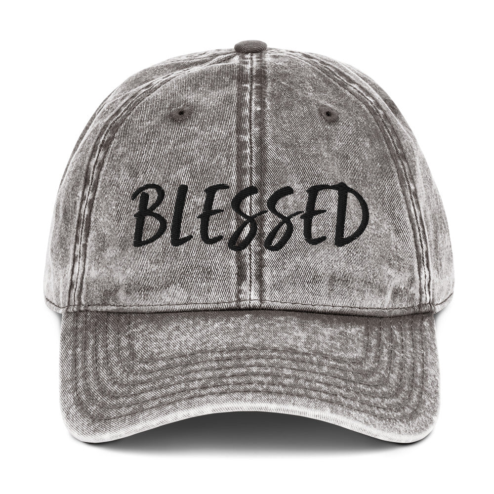 BLESSED BY XCLUSIF POETIX Vintage Cotton Twill Cap