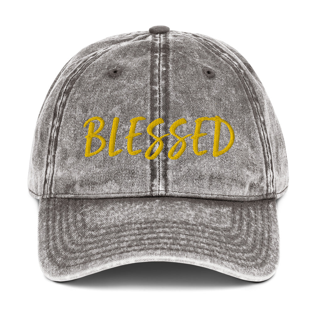 BLESSED BY XCLUSIF POETIX Vintage Cotton Twill Cap