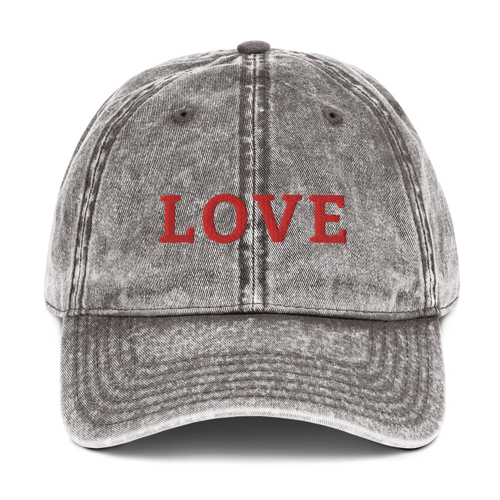 LOVE BY XCLUSIF POETIX Vintage Cotton Twill Cap