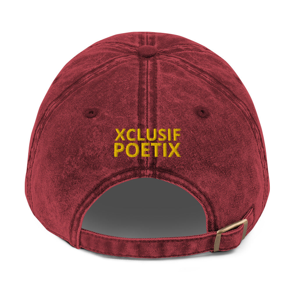 BLESSED BY XCLUSIF POETIX Vintage Cotton Twill Cap