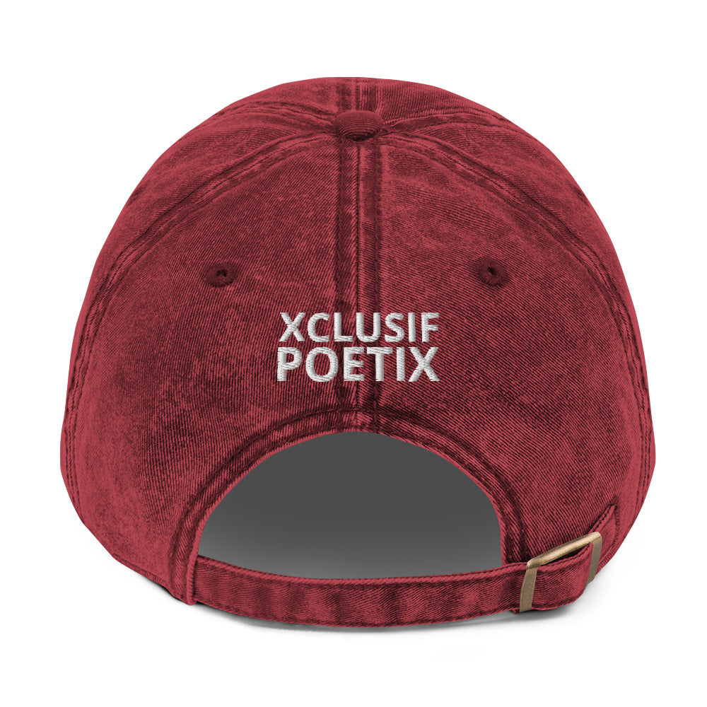 BLESSED BY XCLUSIF POETIX Vintage Cotton Twill Cap