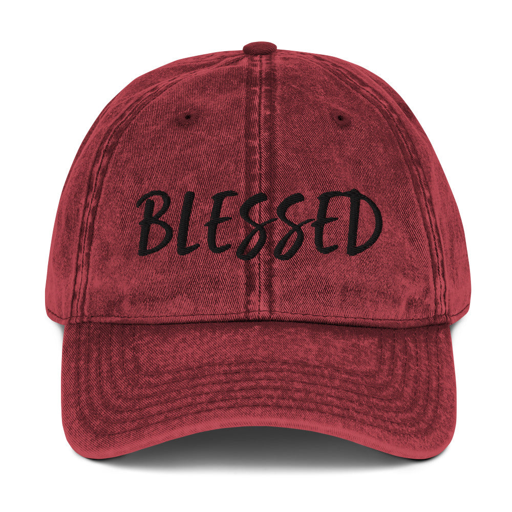 BLESSED BY XCLUSIF POETIX Vintage Cotton Twill Cap