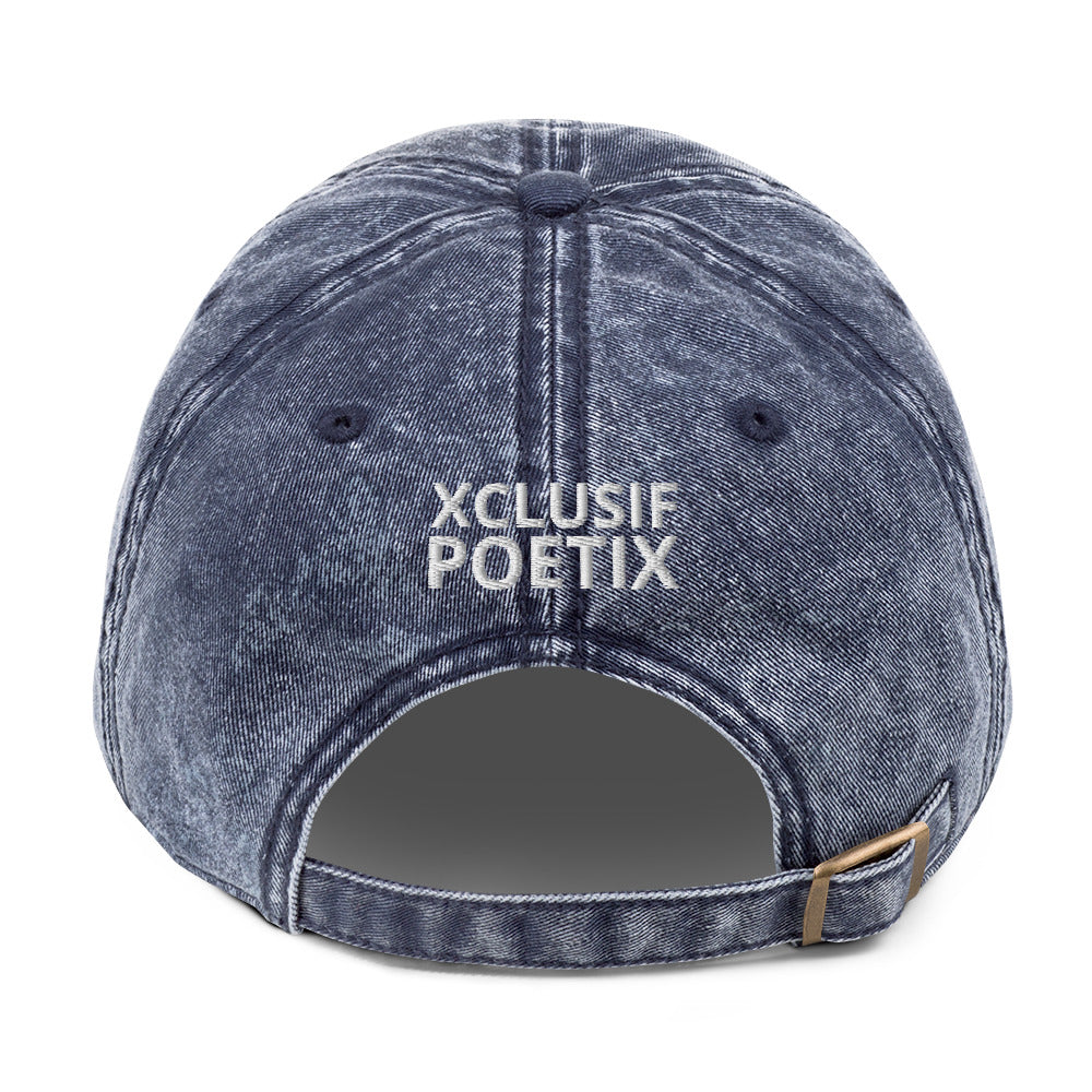 "SHINE BRIGHT LIKE A DIAMOND" BY XCLUSIF POETIX Vintage Cotton Twill Cap