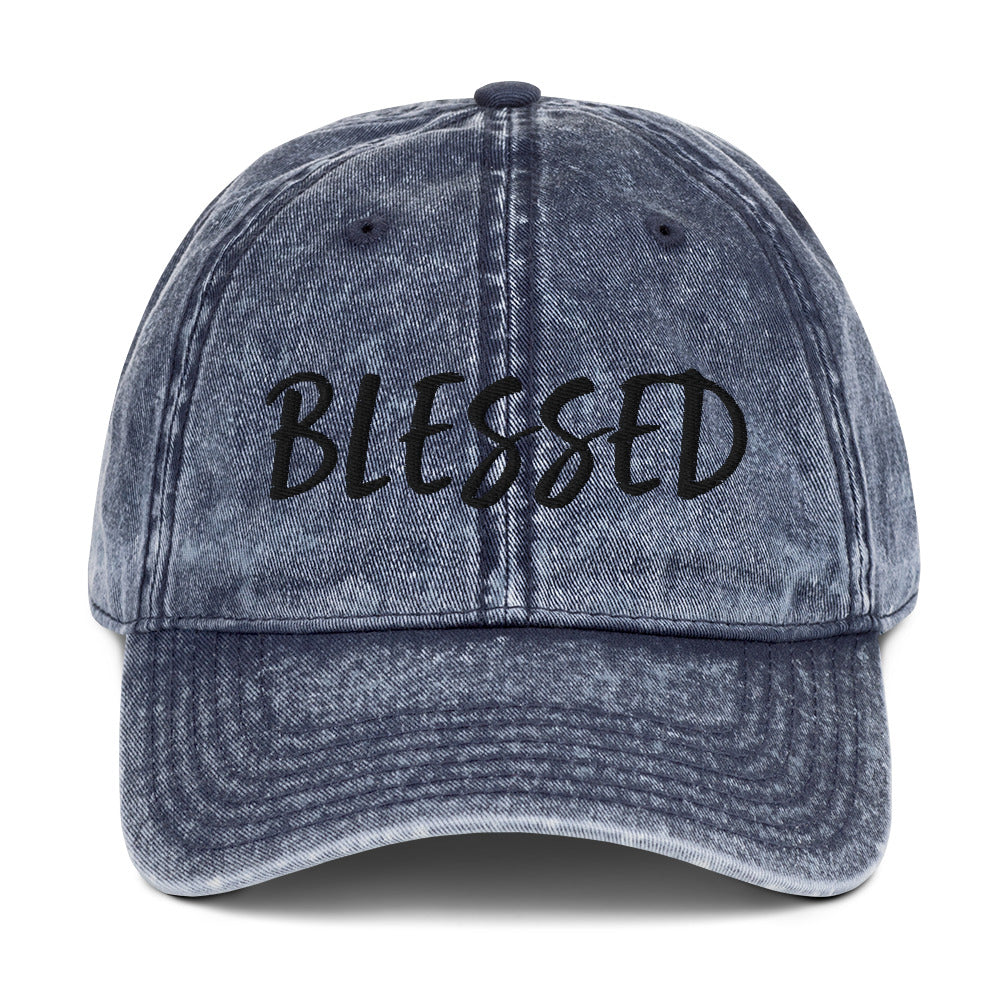 BLESSED BY XCLUSIF POETIX Vintage Cotton Twill Cap