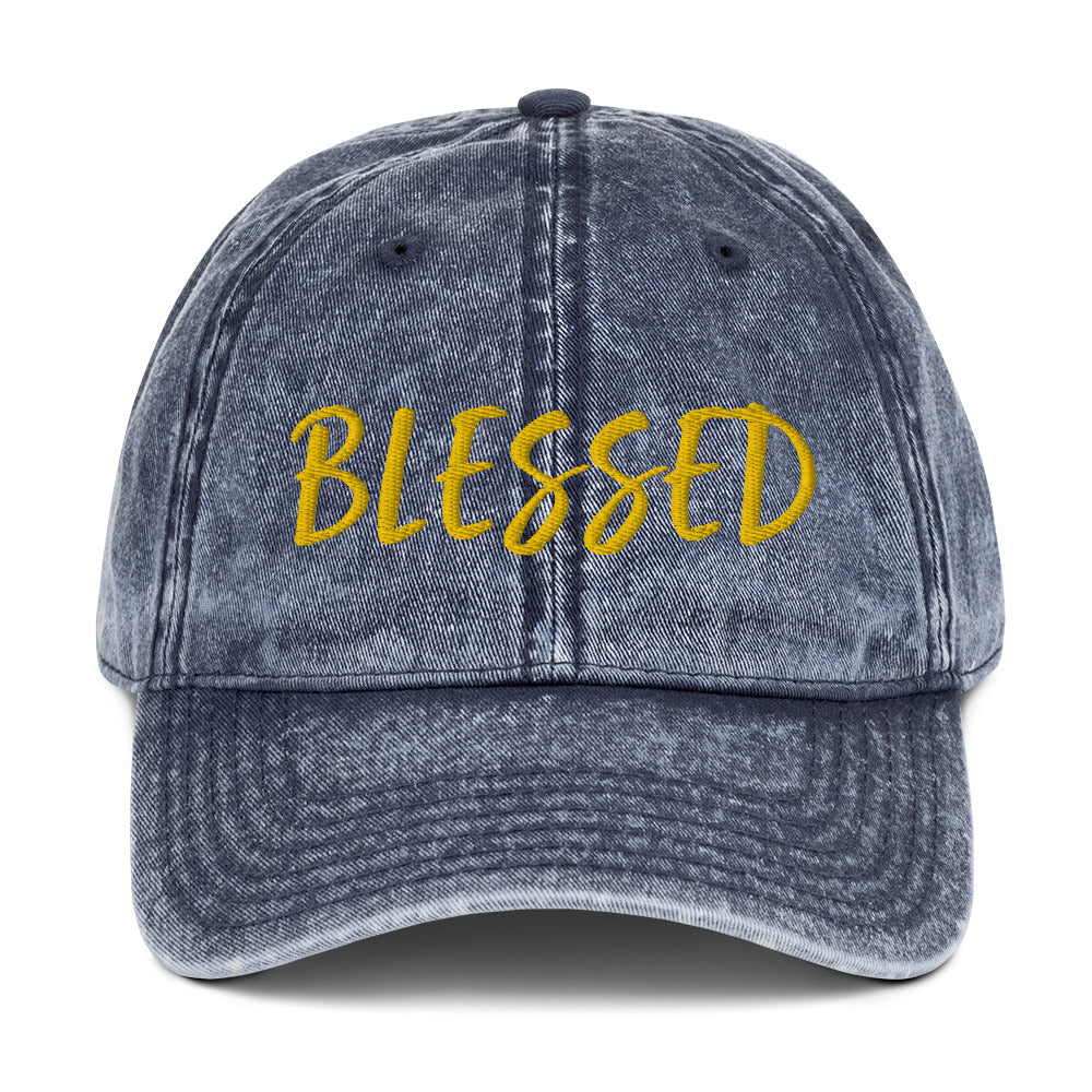 BLESSED BY XCLUSIF POETIX Vintage Cotton Twill Cap