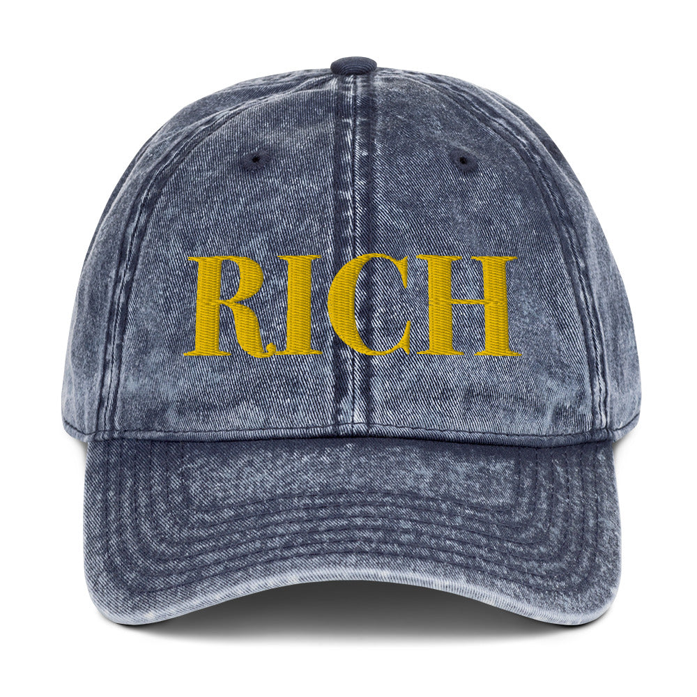 RICH BY XCLUSIF POETIX Vintage Cotton Twill Cap