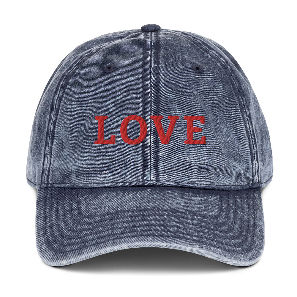 LOVE BY XCLUSIF POETIX Vintage Cotton Twill Cap