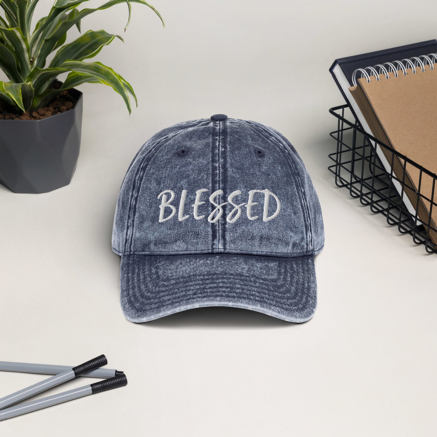 BLESSED BY XCLUSIF POETIX Vintage Cotton Twill Cap