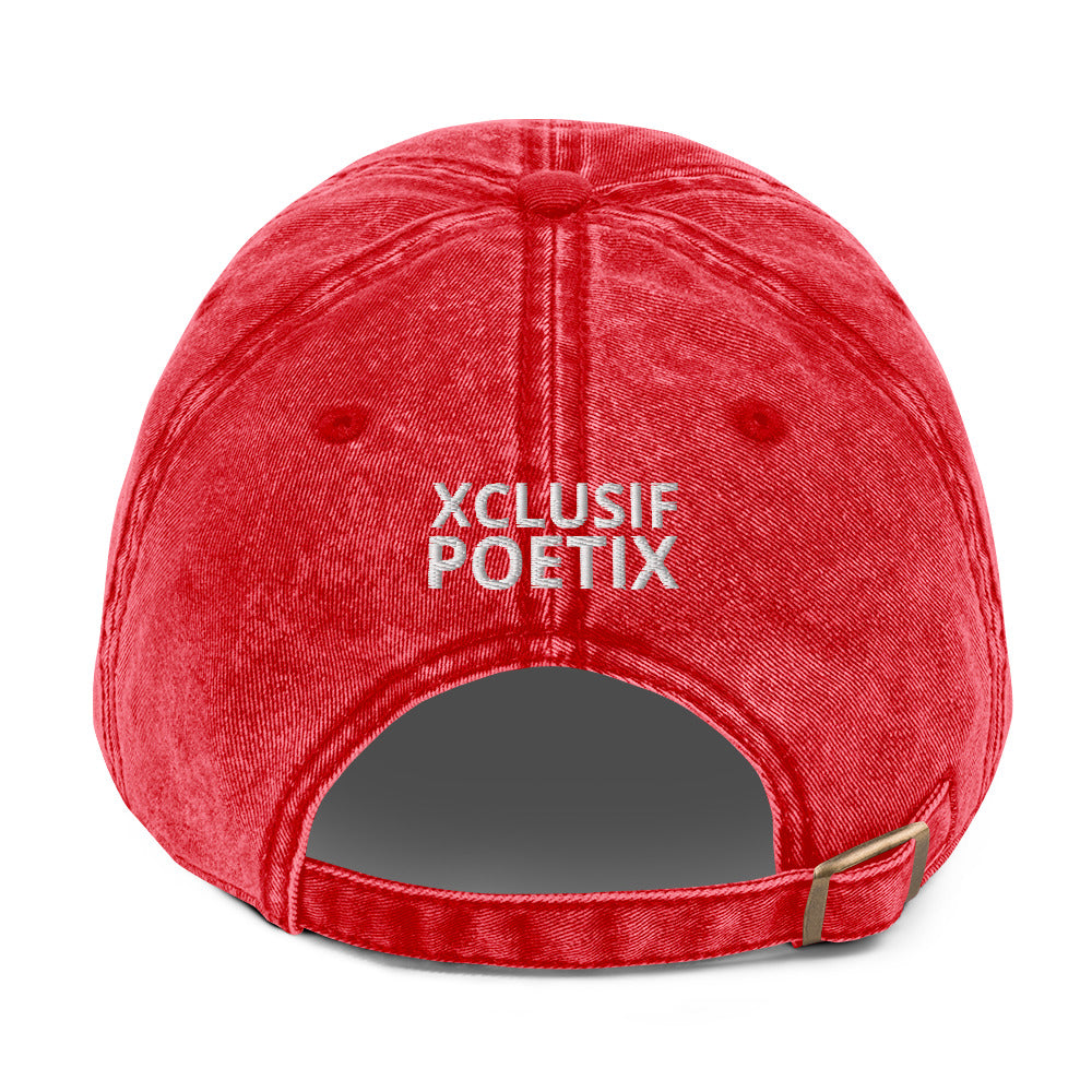 "SHINE BRIGHT LIKE A DIAMOND" BY XCLUSIF POETIX Vintage Cotton Twill Cap