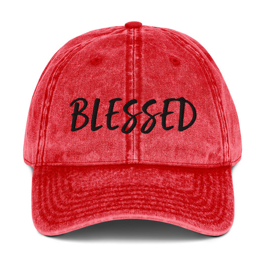 BLESSED BY XCLUSIF POETIX Vintage Cotton Twill Cap