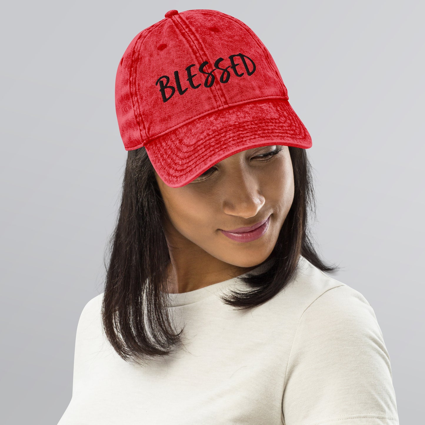 BLESSED BY XCLUSIF POETIX Vintage Cotton Twill Cap