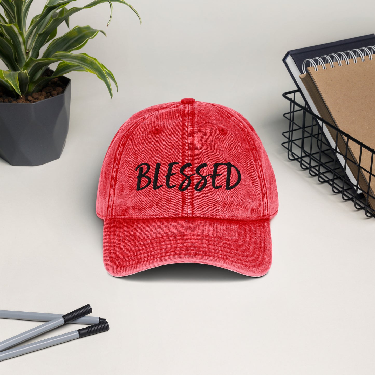 BLESSED BY XCLUSIF POETIX Vintage Cotton Twill Cap