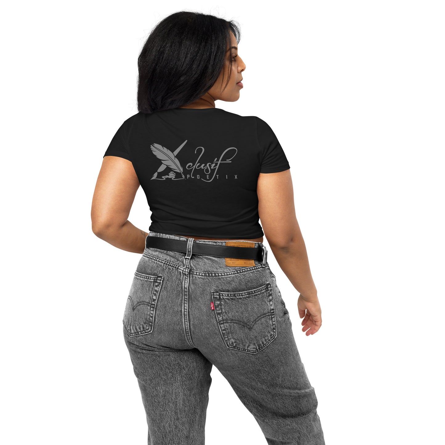 "SHINE BRIGHT LIKE A DIAMOND" BY XCLUSIF POETIX Women’s Crop Tee