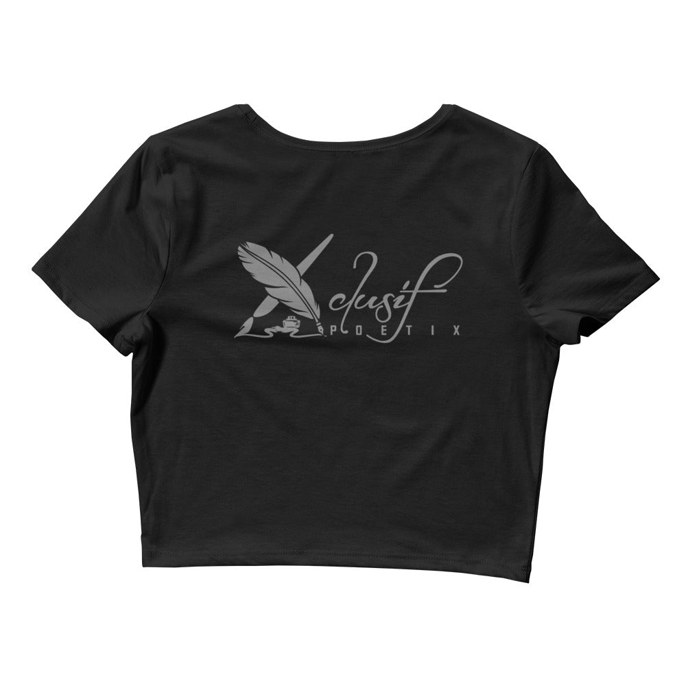 "SHINE BRIGHT LIKE A DIAMOND" BY XCLUSIF POETIX Women’s Crop Tee