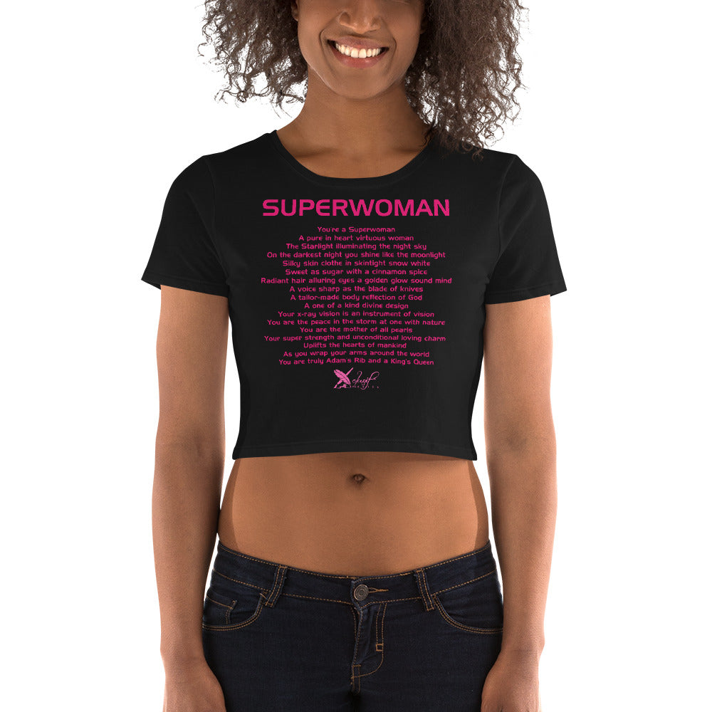 SUPERWOMAN BY XCLUSIF POETIX Women’s Crop Tee