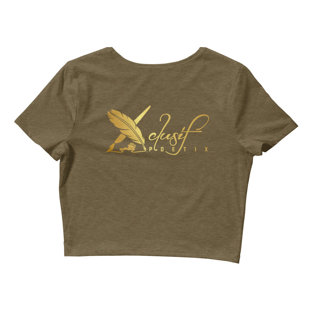 BLESSED BY XCLUSIF POETIX Women’s Crop Tee