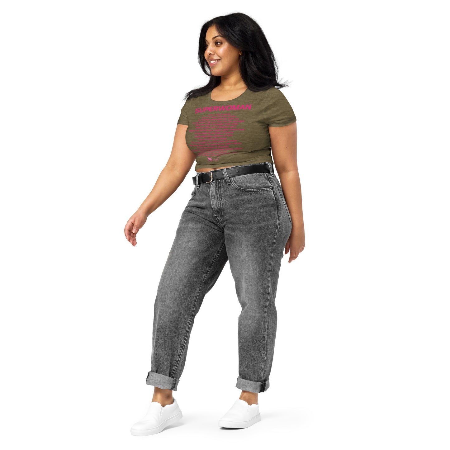 SUPERWOMAN BY XCLUSIF POETIX Women’s Crop Tee