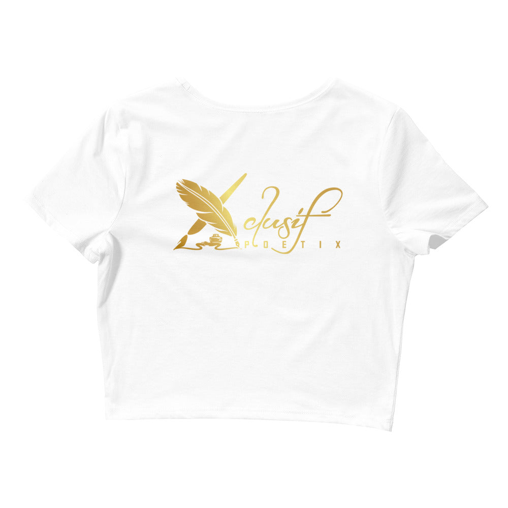 BLESSED BY XCLUSIF POETIX Women’s Crop Tee