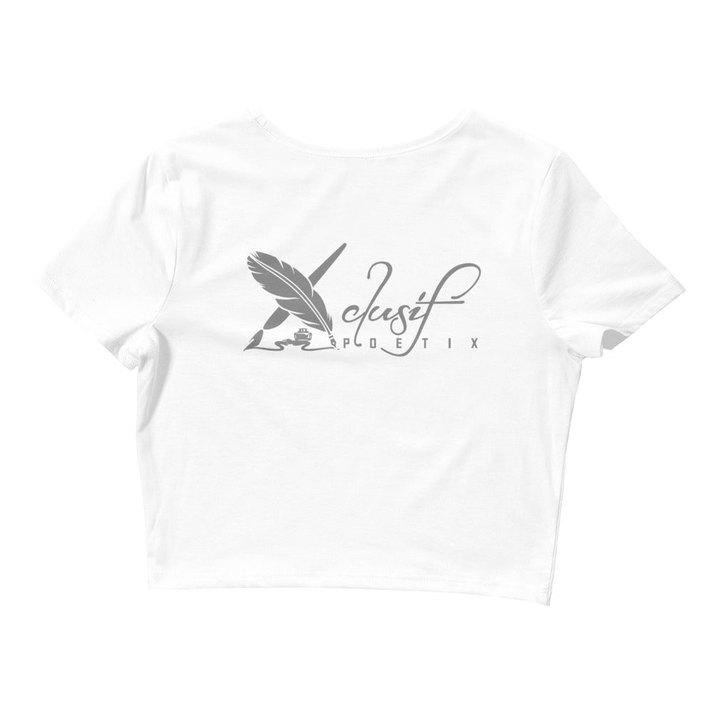 "SHINE BRIGHT LIKE A DIAMOND" BY XCLUSIF POETIX Women’s Crop Tee