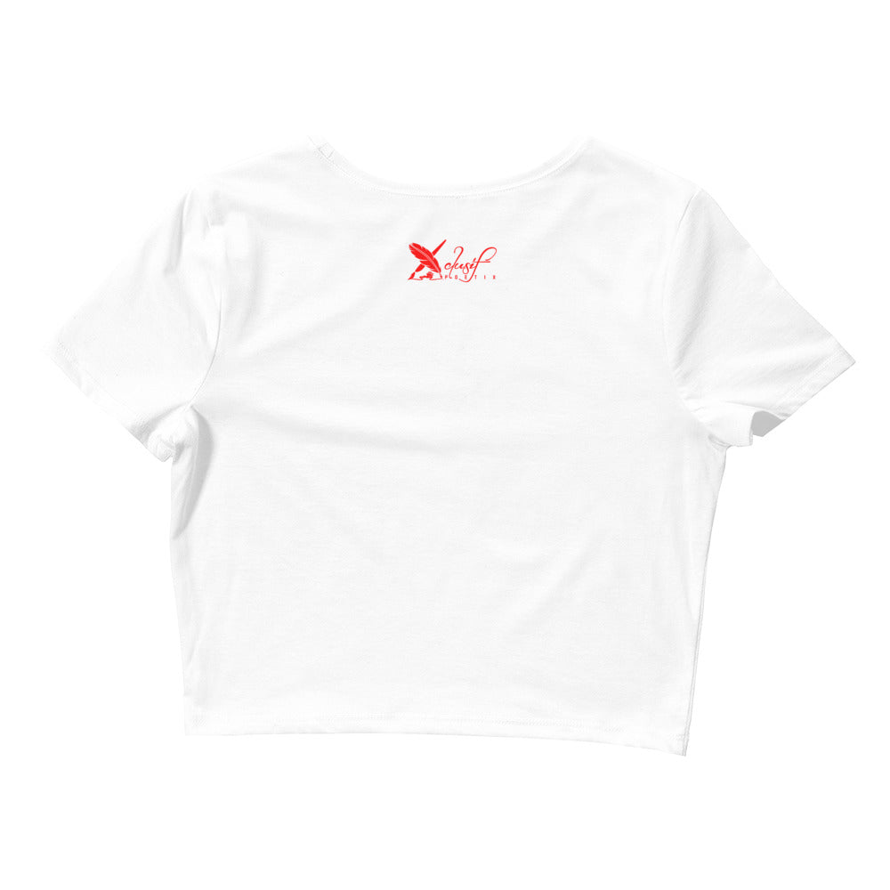 LOVE BY XCLUSIF POETIX Embroidery Women’s Crop Tee