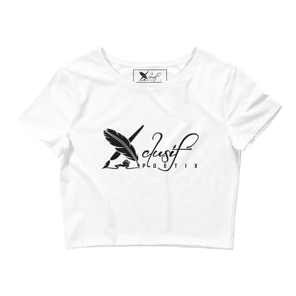 XCLUSIF POETIX BLACK LOGO Women’s Crop Tee