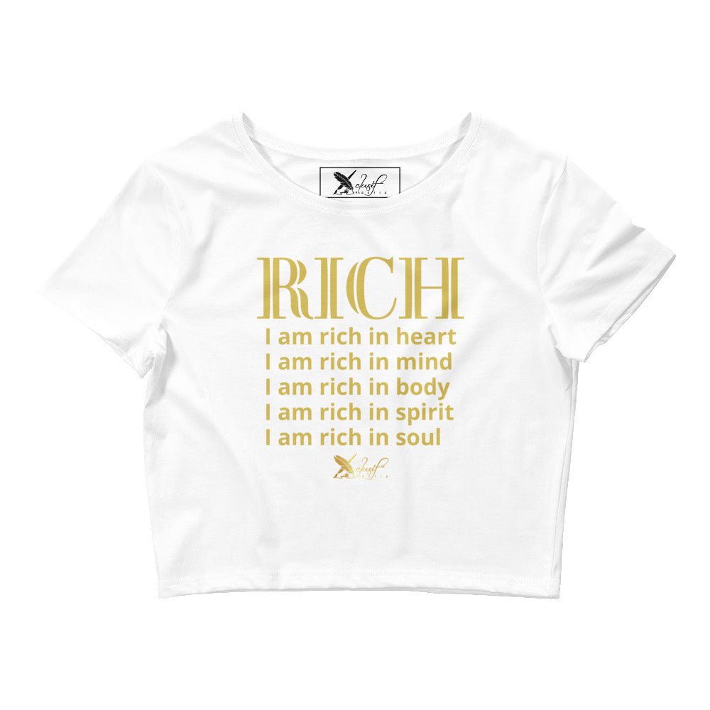 RICH BY XCLUSIF POETIX Women’s Crop Tee