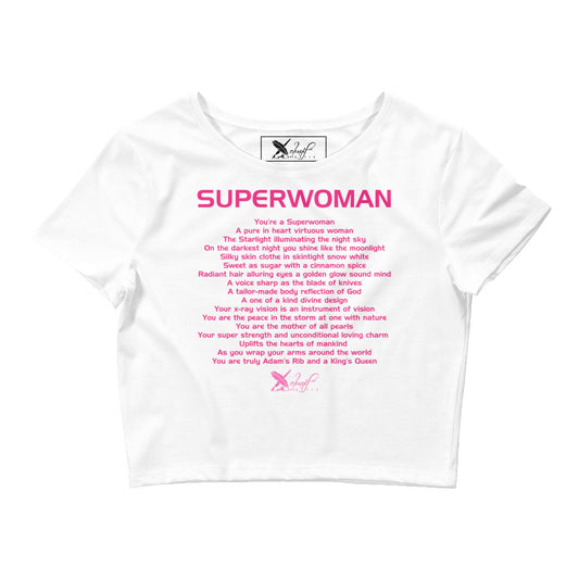 SUPERWOMAN BY XCLUSIF POETIX Women’s Crop Tee