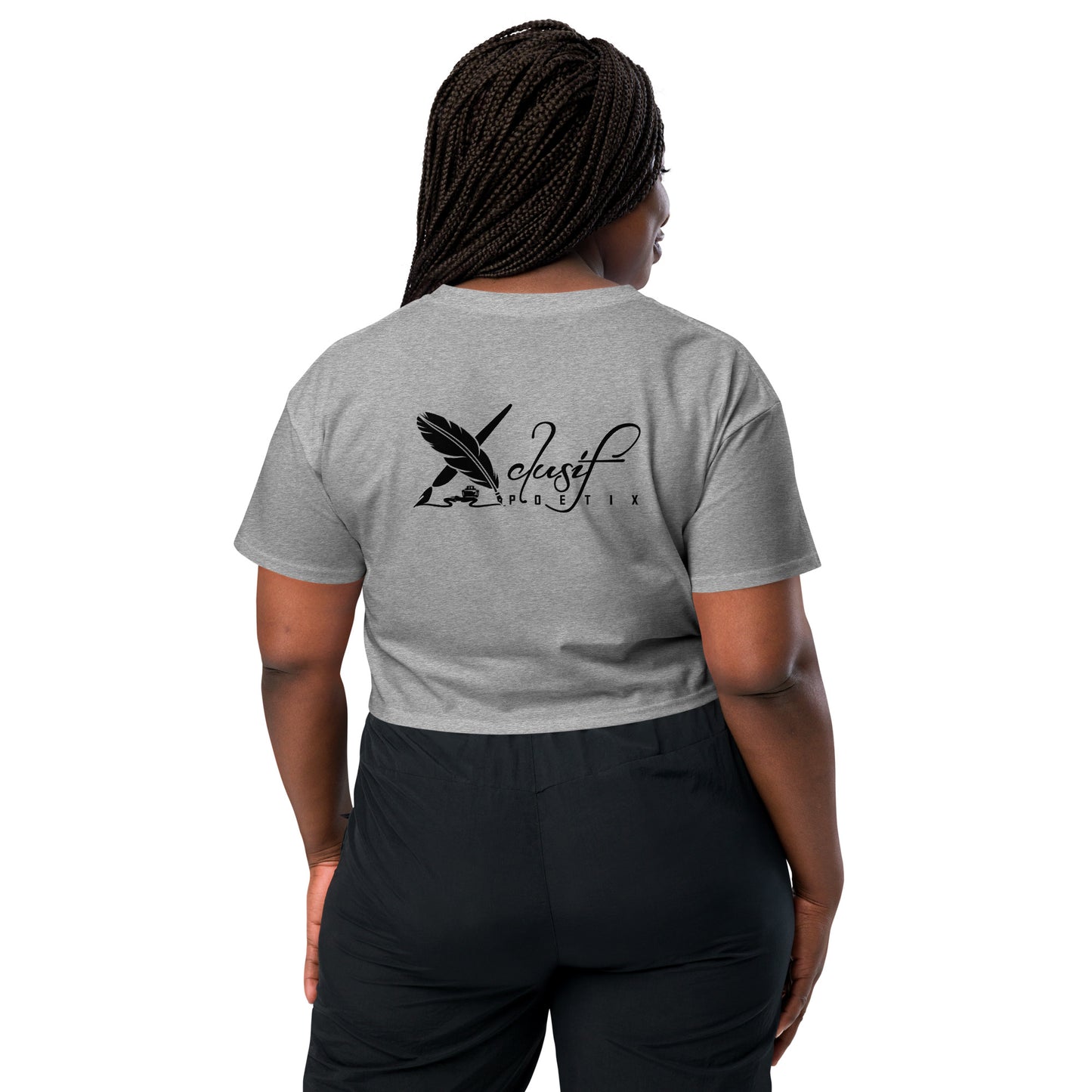 "LOVE ALWAYS WINS" BY XCLUSIF POETIX Women’s crop top