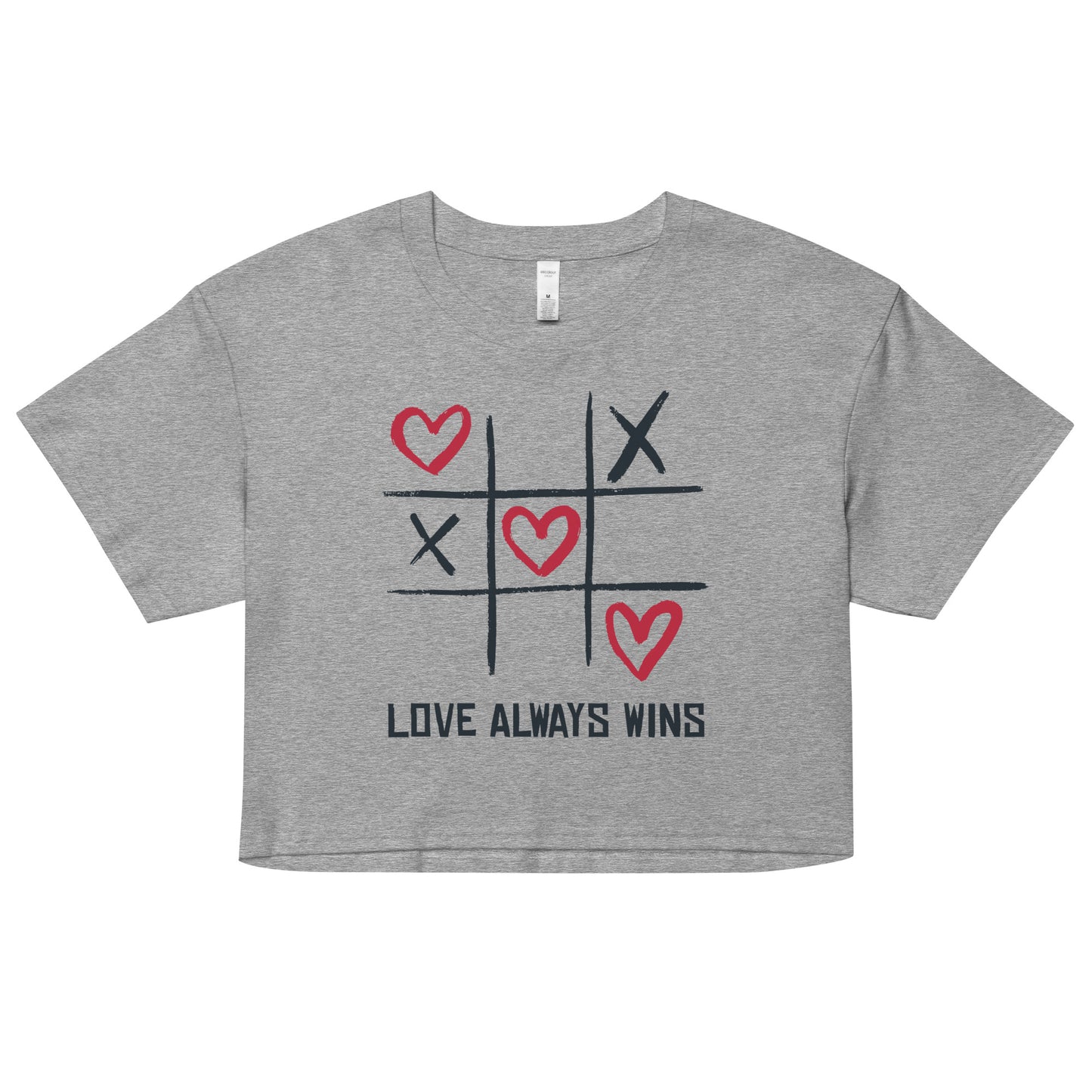 "LOVE ALWAYS WINS" BY XCLUSIF POETIX Women’s crop top