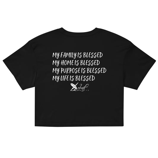 BLESSED BY XCLUSIF POETIX Women’s crop top