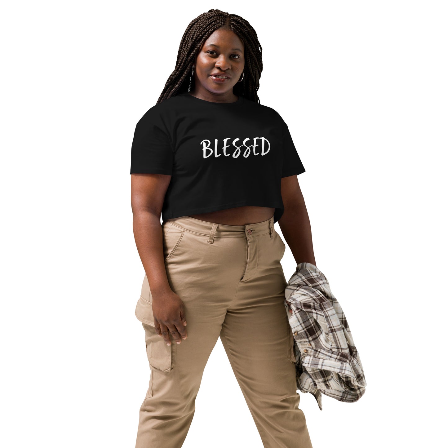 BLESSED BY XCLUSIF POETIX Women’s crop top