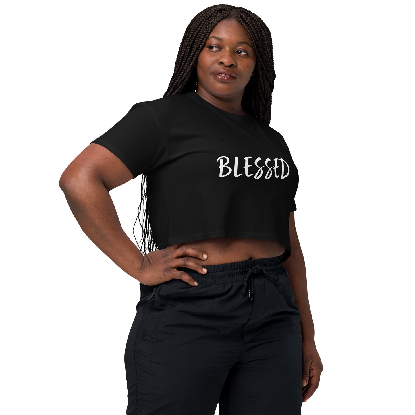 BLESSED BY XCLUSIF POETIX Women’s crop top