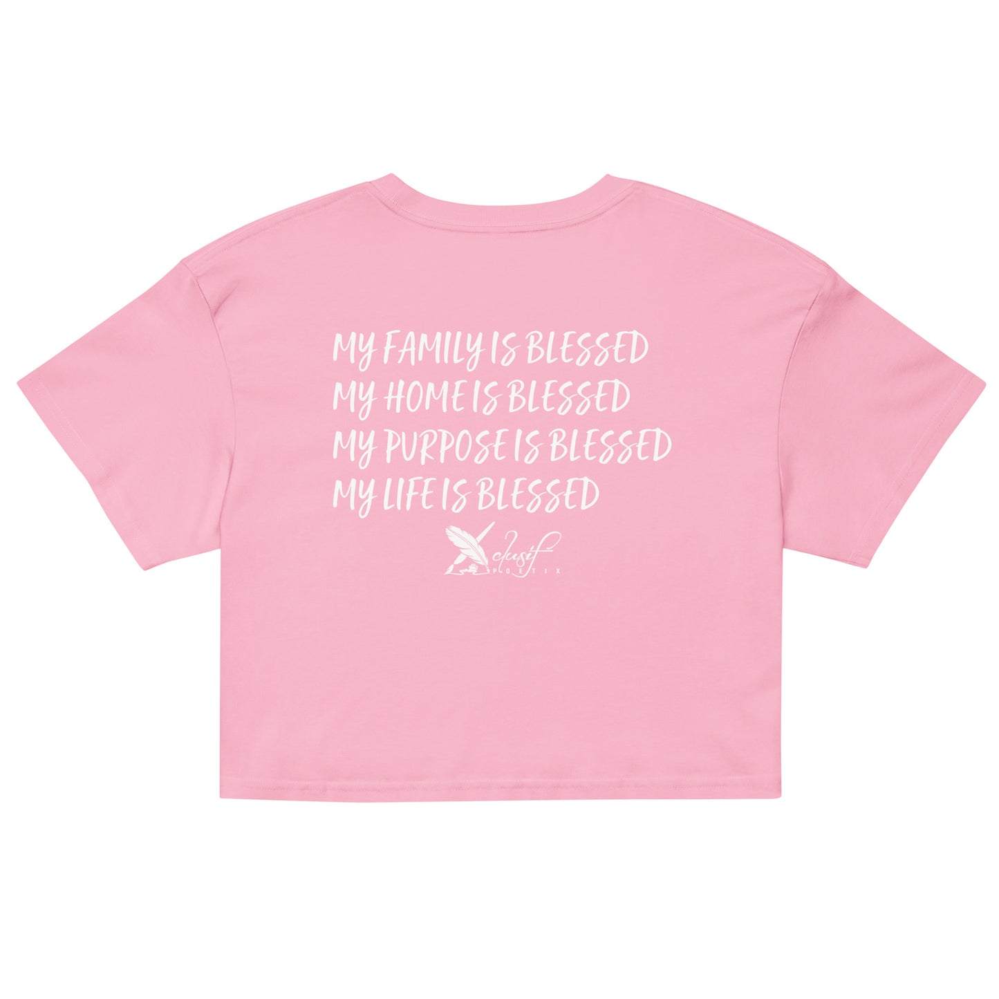 BLESSED BY XCLUSIF POETIX Women’s crop top