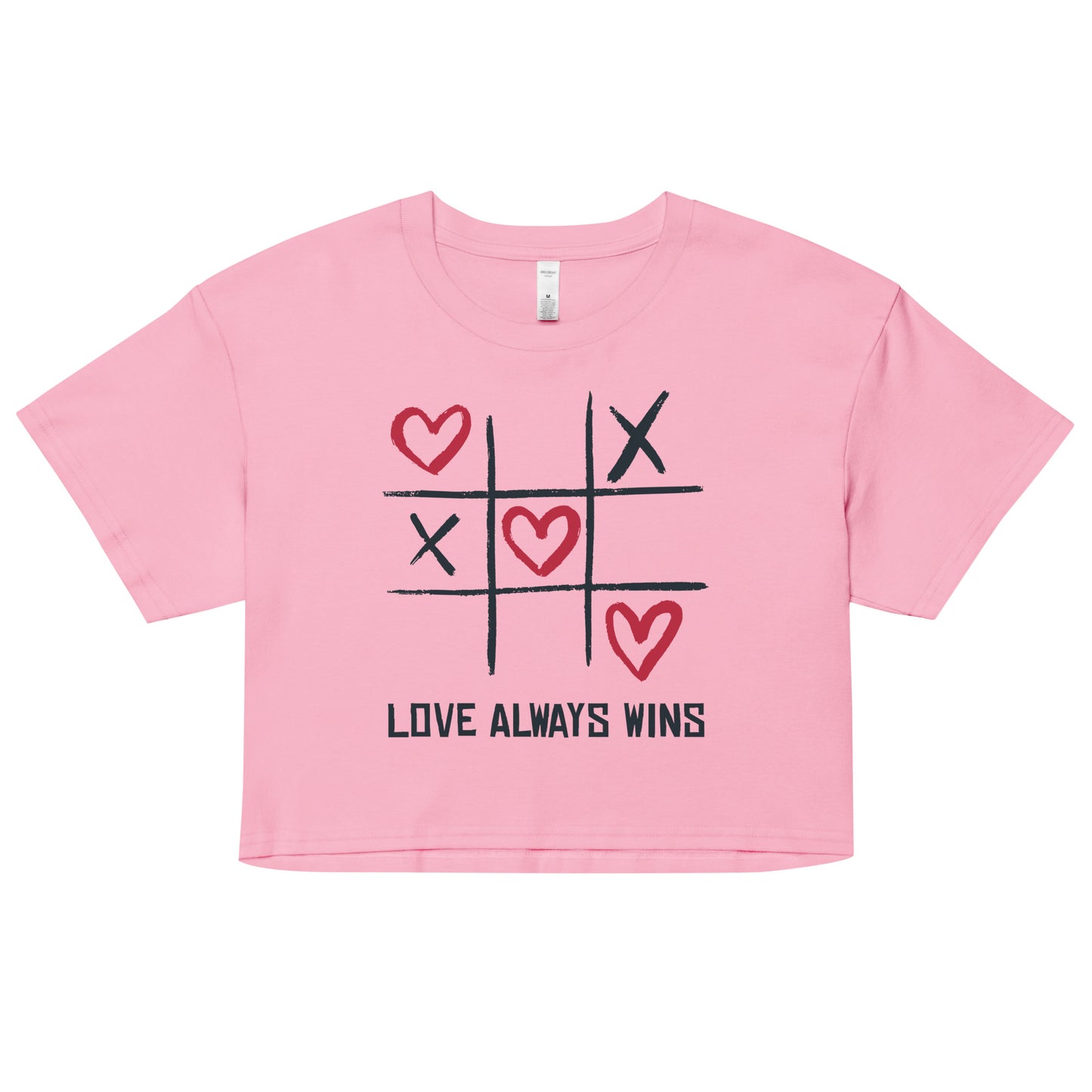 "LOVE ALWAYS WINS" BY XCLUSIF POETIX Women’s crop top