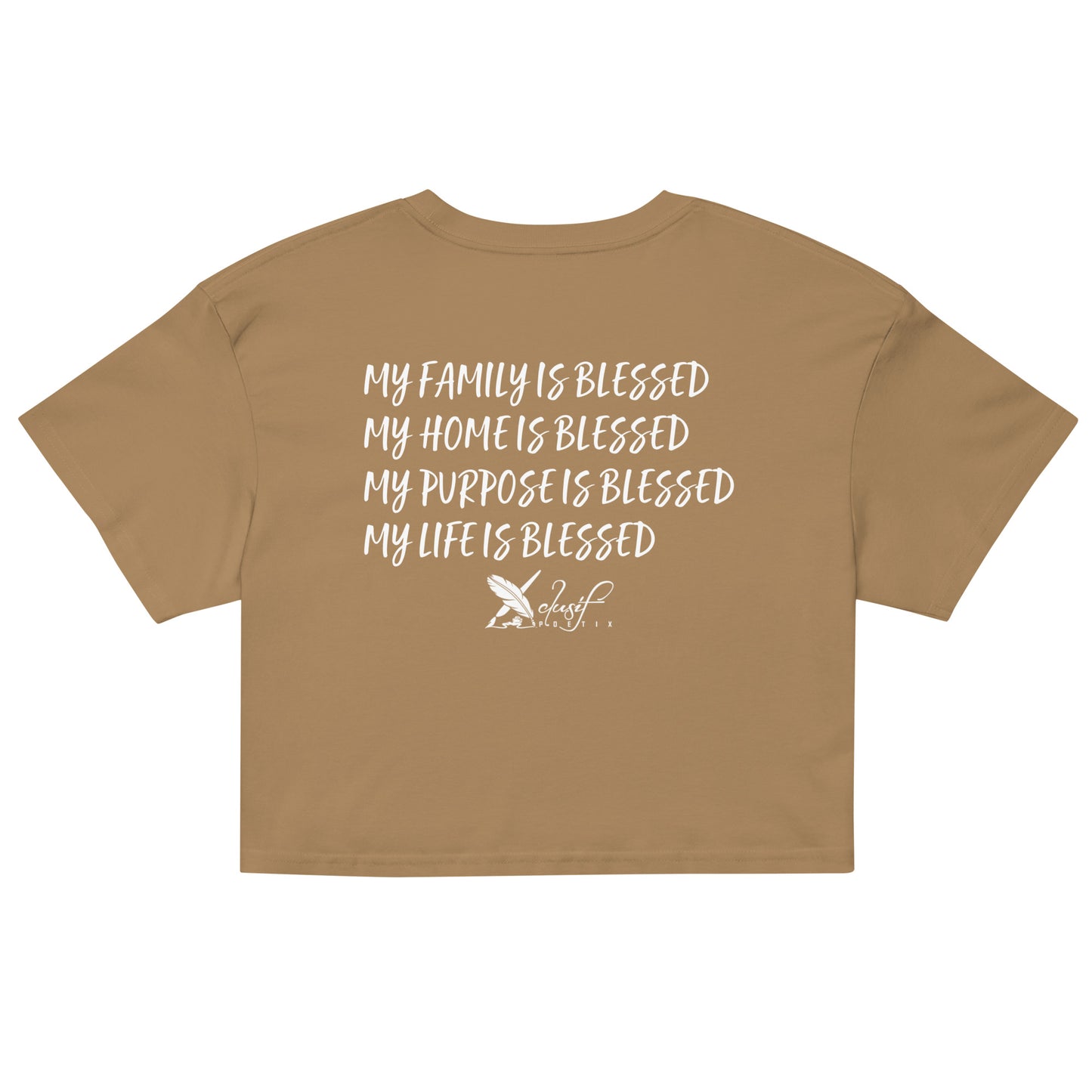 BLESSED BY XCLUSIF POETIX Women’s crop top