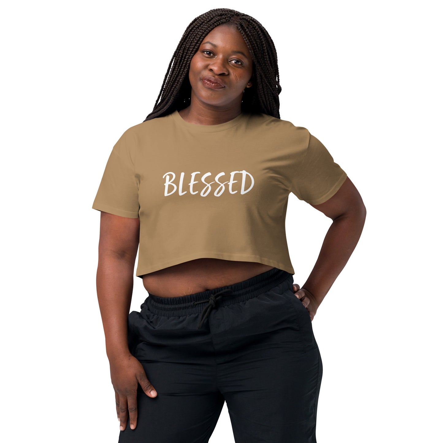 BLESSED BY XCLUSIF POETIX Women’s crop top