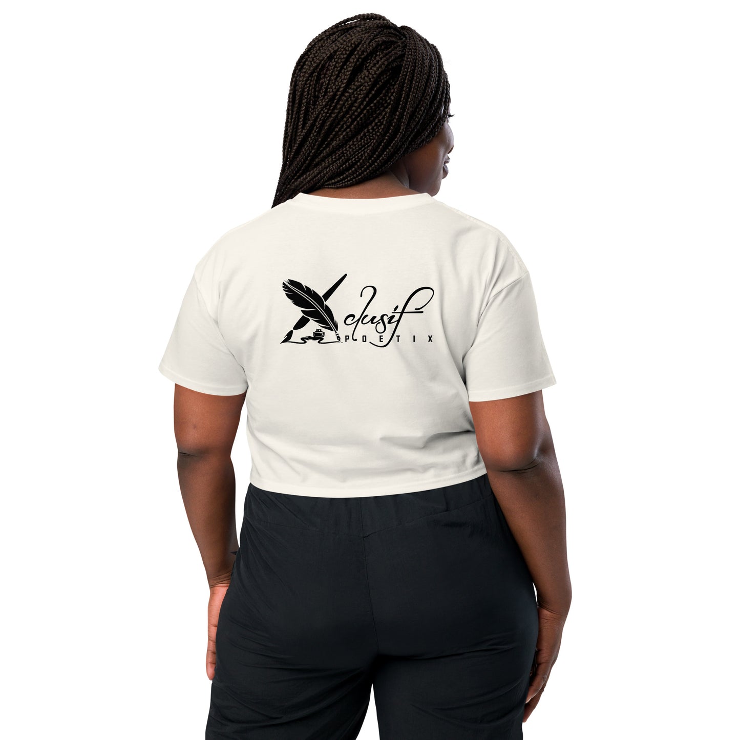 "LOVE ALWAYS WINS" BY XCLUSIF POETIX Women’s crop top