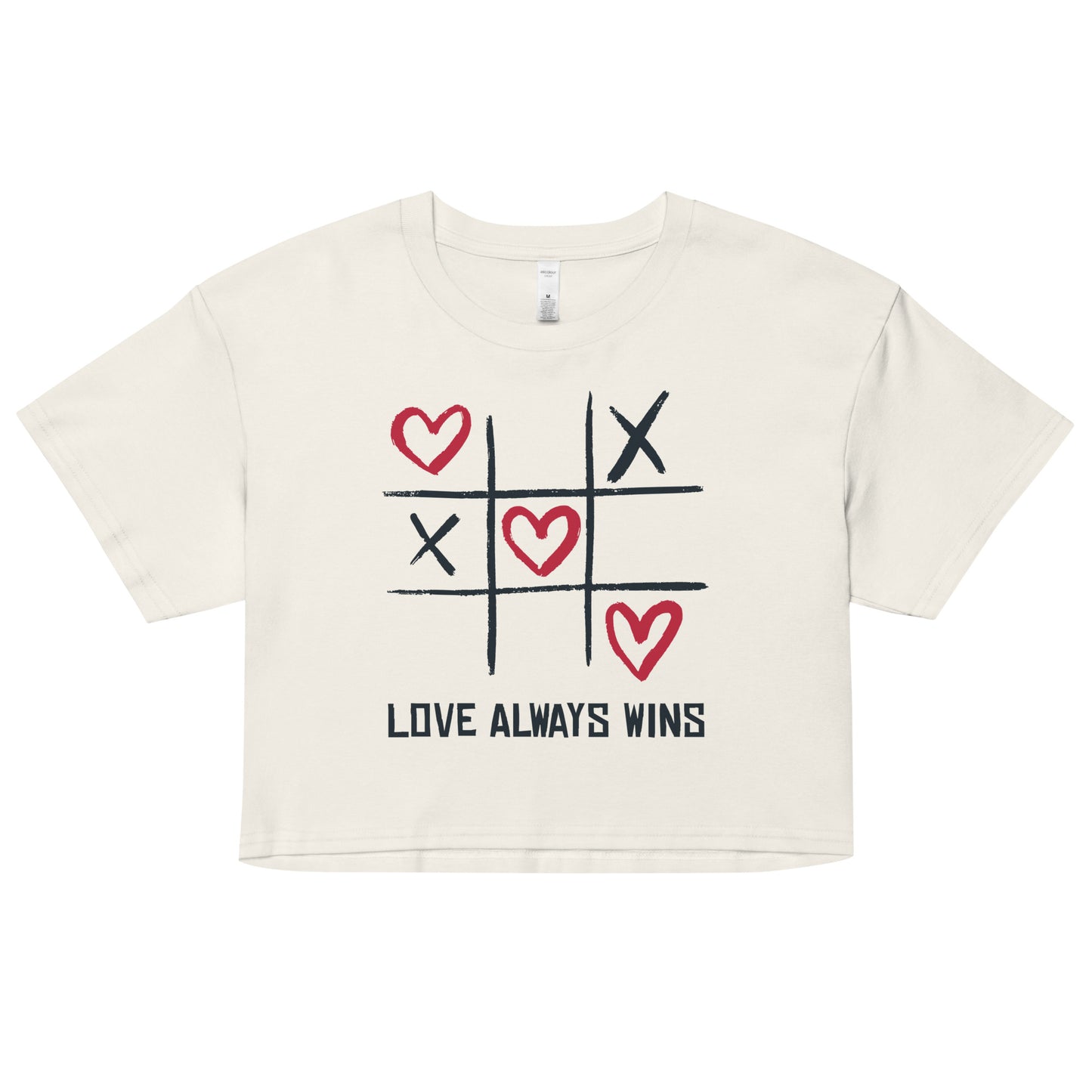 "LOVE ALWAYS WINS" BY XCLUSIF POETIX Women’s crop top