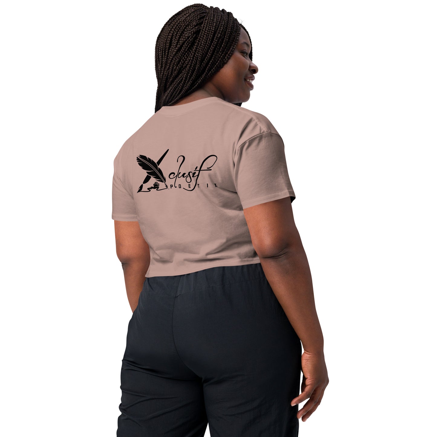 "LOVE ALWAYS WINS" BY XCLUSIF POETIX Women’s crop top