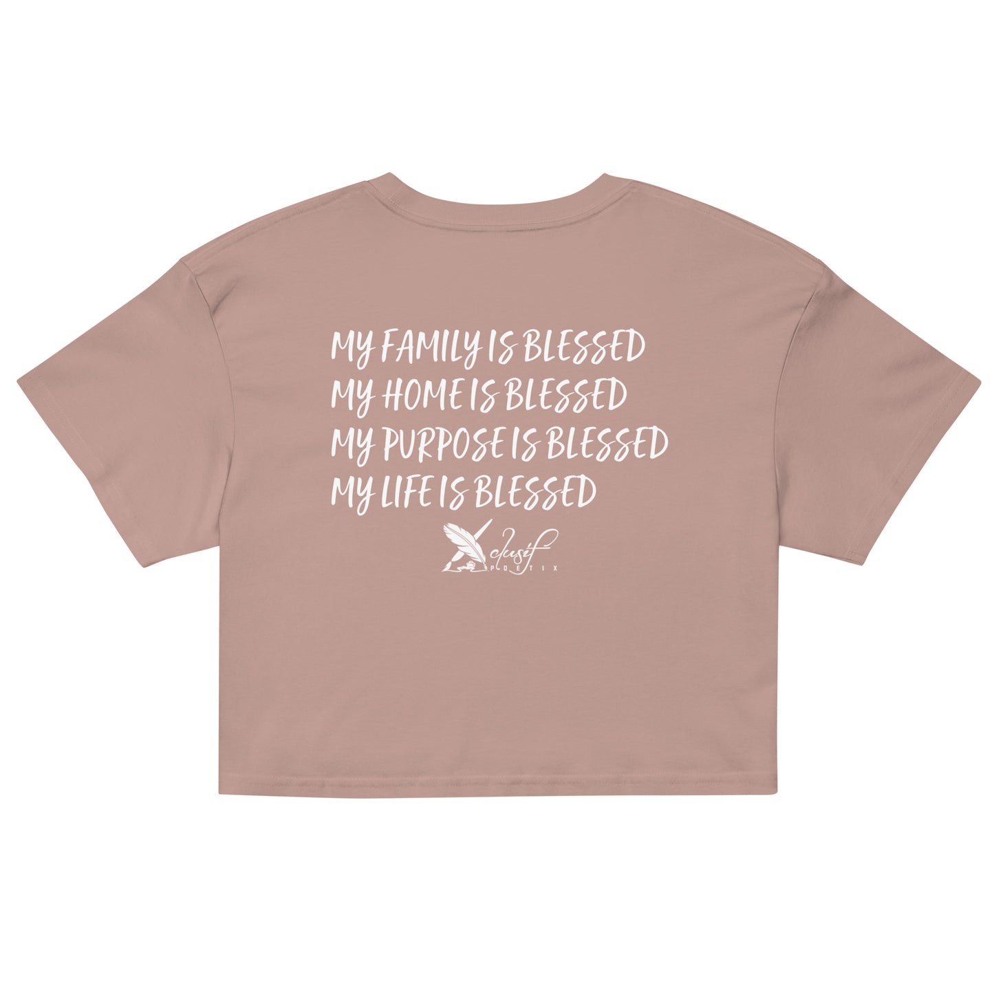 BLESSED BY XCLUSIF POETIX Women’s crop top