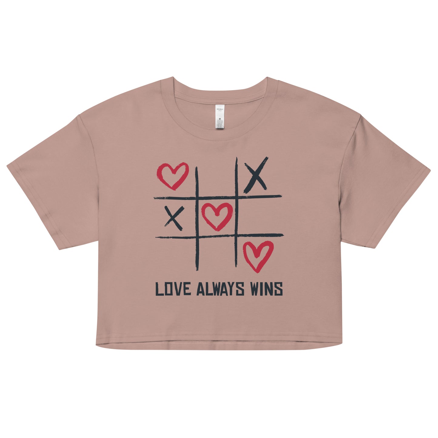 "LOVE ALWAYS WINS" BY XCLUSIF POETIX Women’s crop top