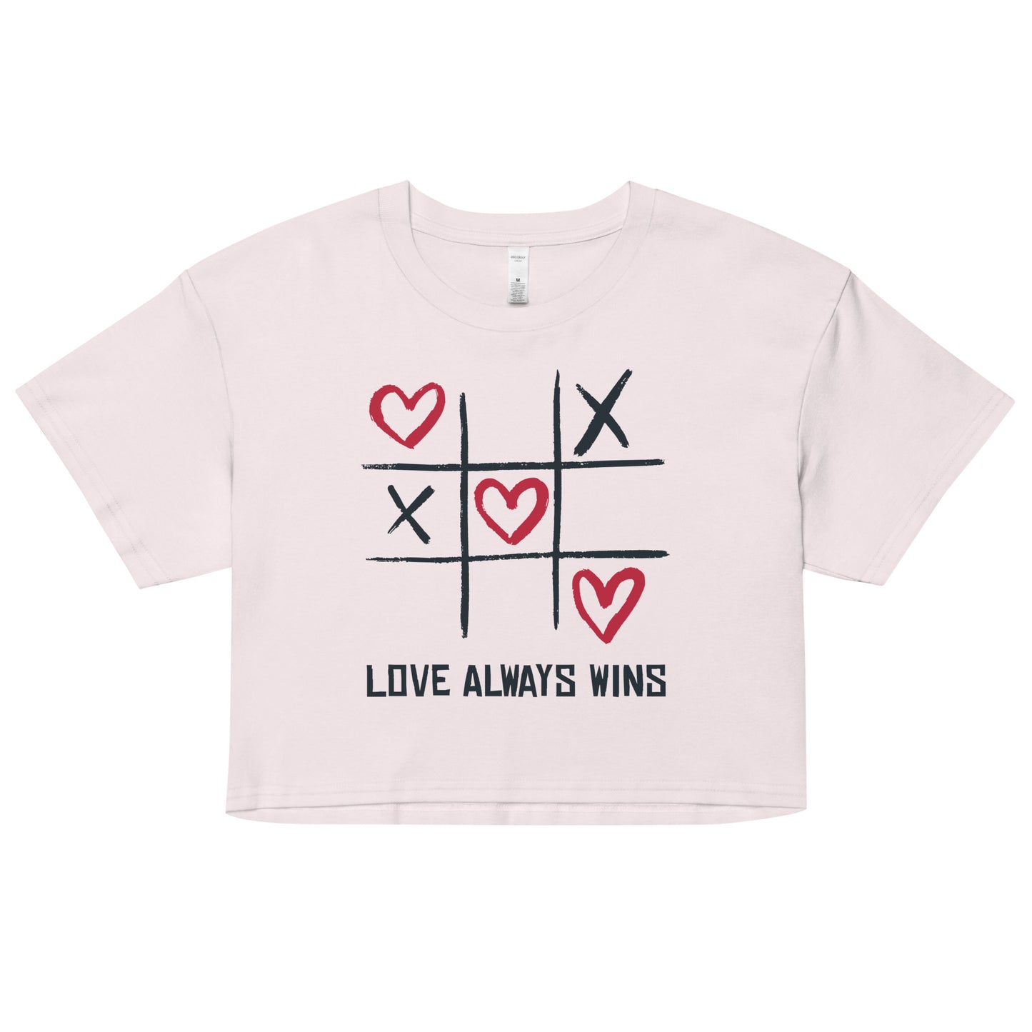 "LOVE ALWAYS WINS" BY XCLUSIF POETIX Women’s crop top