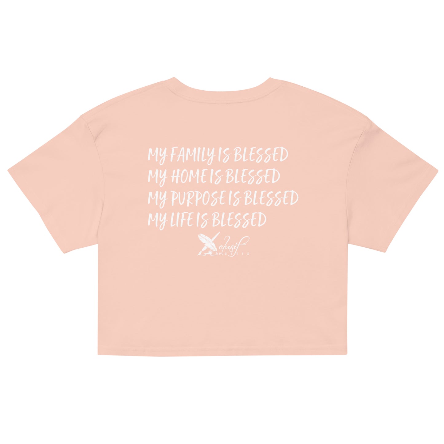 BLESSED BY XCLUSIF POETIX Women’s crop top