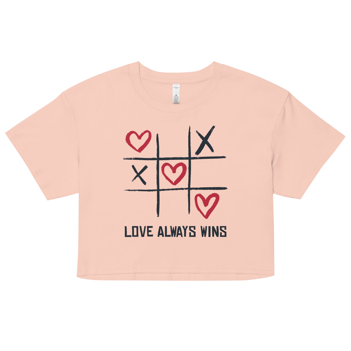 "LOVE ALWAYS WINS" BY XCLUSIF POETIX Women’s crop top