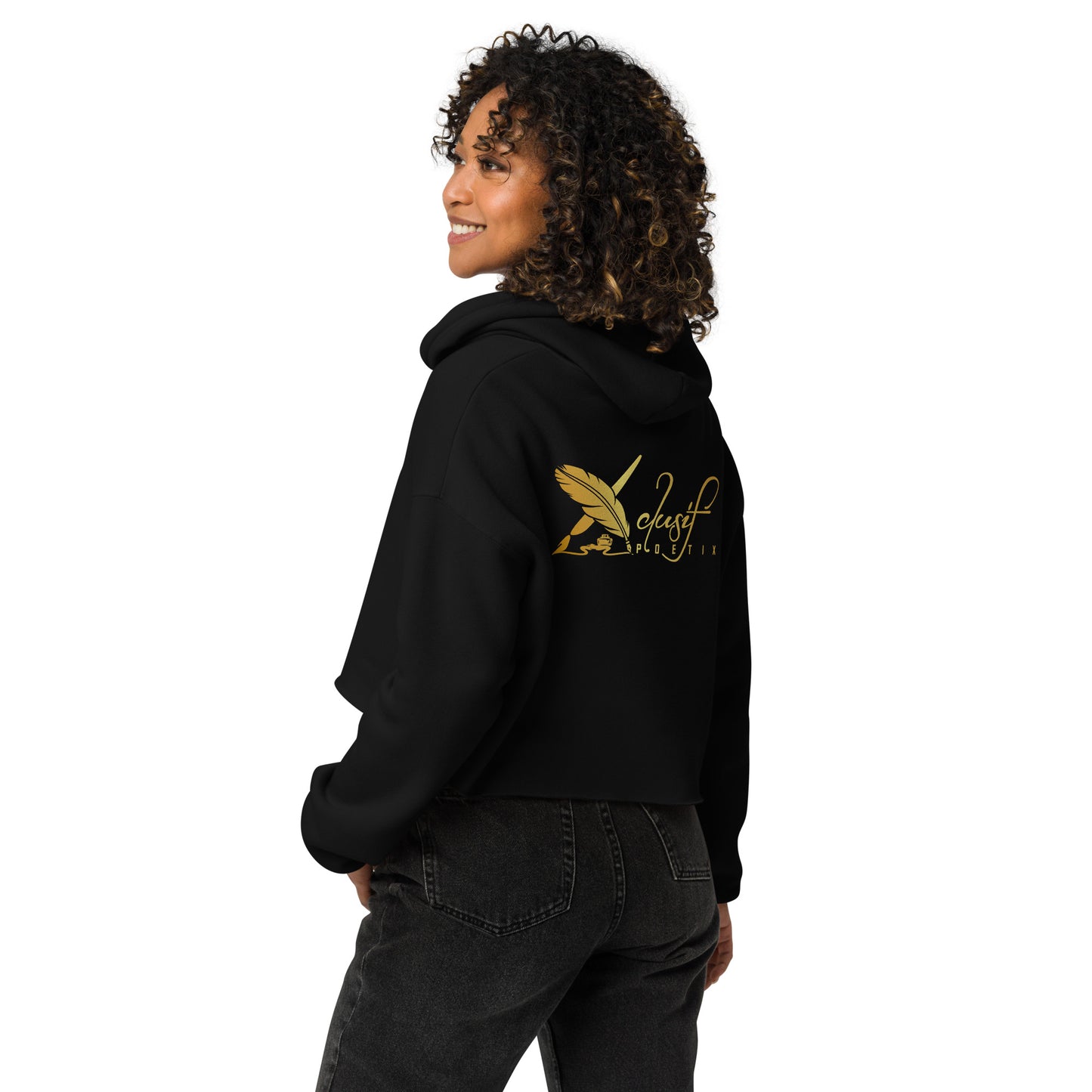 RICH BY XCLUSIF POETIX Women's Crop Hoodie