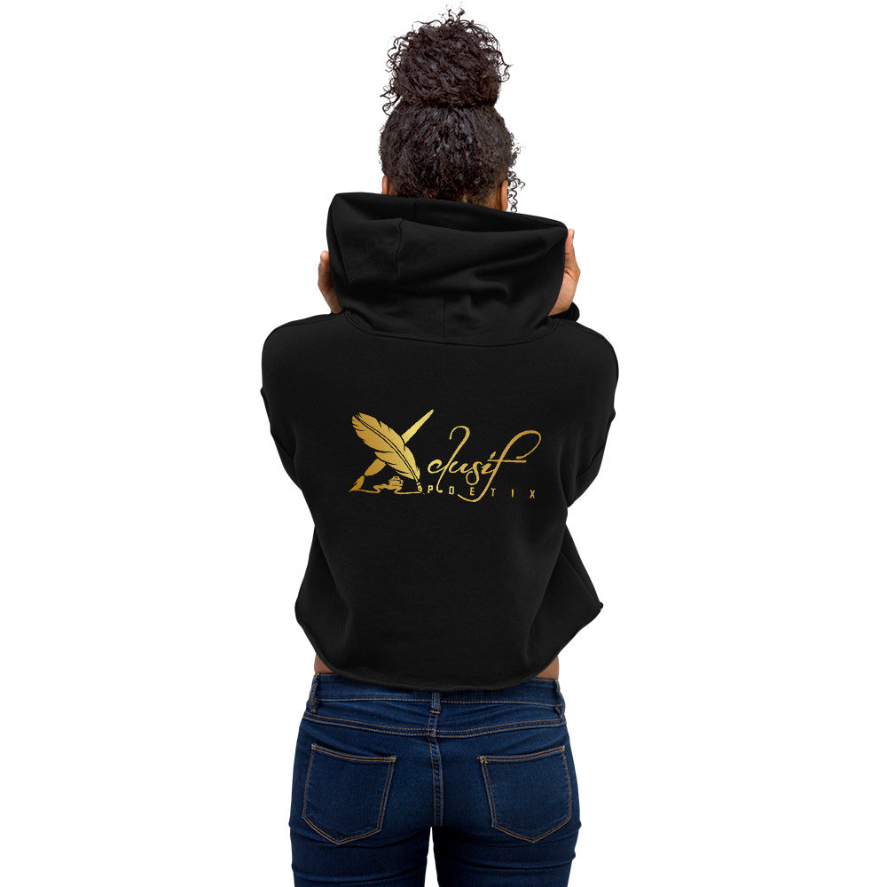 BLESSED BY XCLUSIF POETIX Women's Crop Hoodie