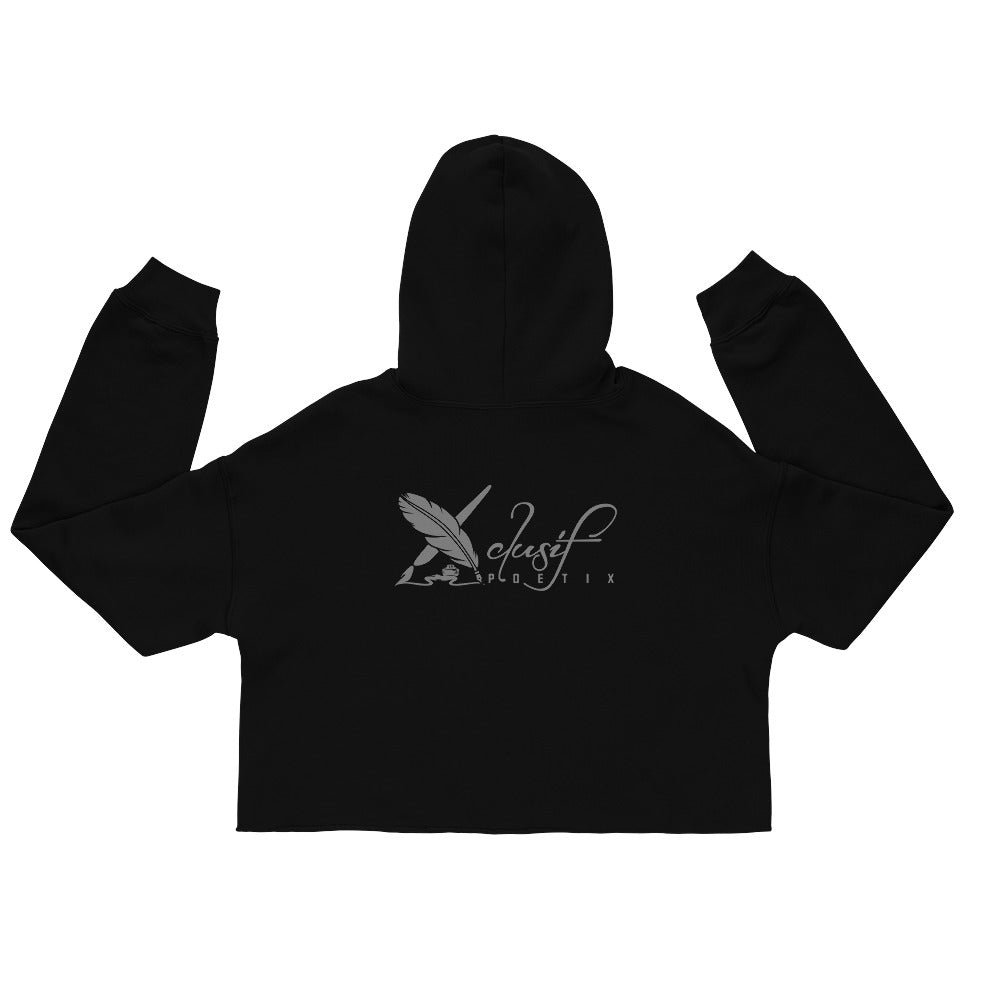 "SHINE BRIGHT LIKE A DIAMOND" BY XCLUSIF POETIX Crop Hoodie