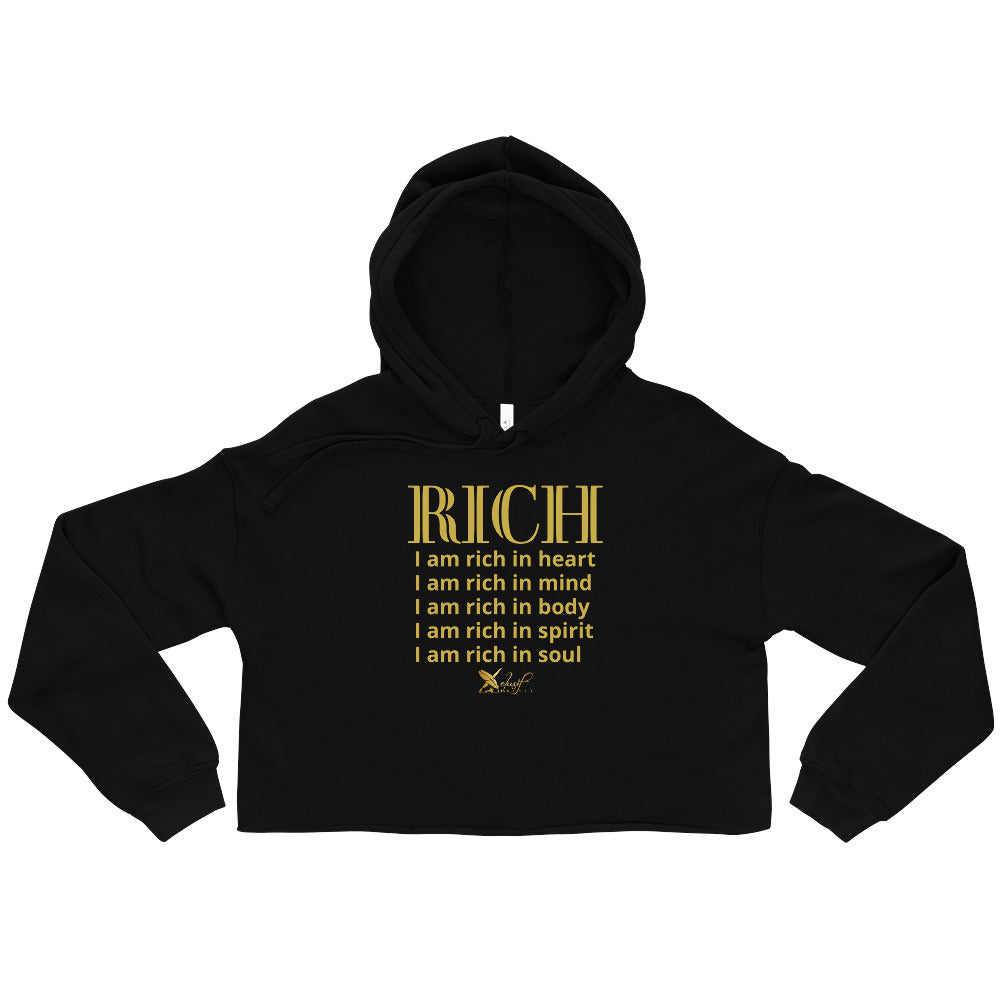 RICH BY XCLUSIF POETIX Women's Crop Hoodie